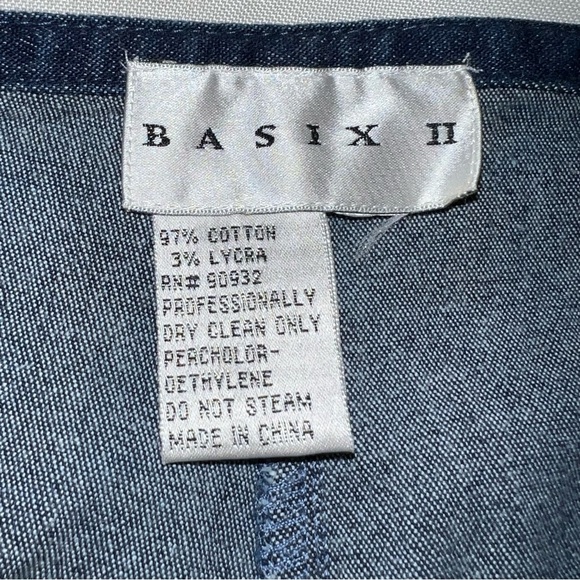 Basix II Women’s Straight Leg Jeans Embellished Floral Sequin Appliqué size 8 - Picture 12 of 13